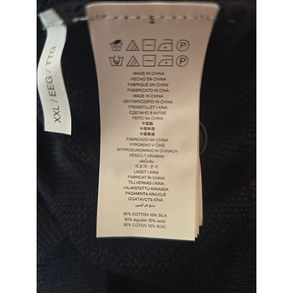 Michael Kors Sweater Shirt Men's Size XXL Black Button Up Short Sleeve t72 - Picture 8 of 8